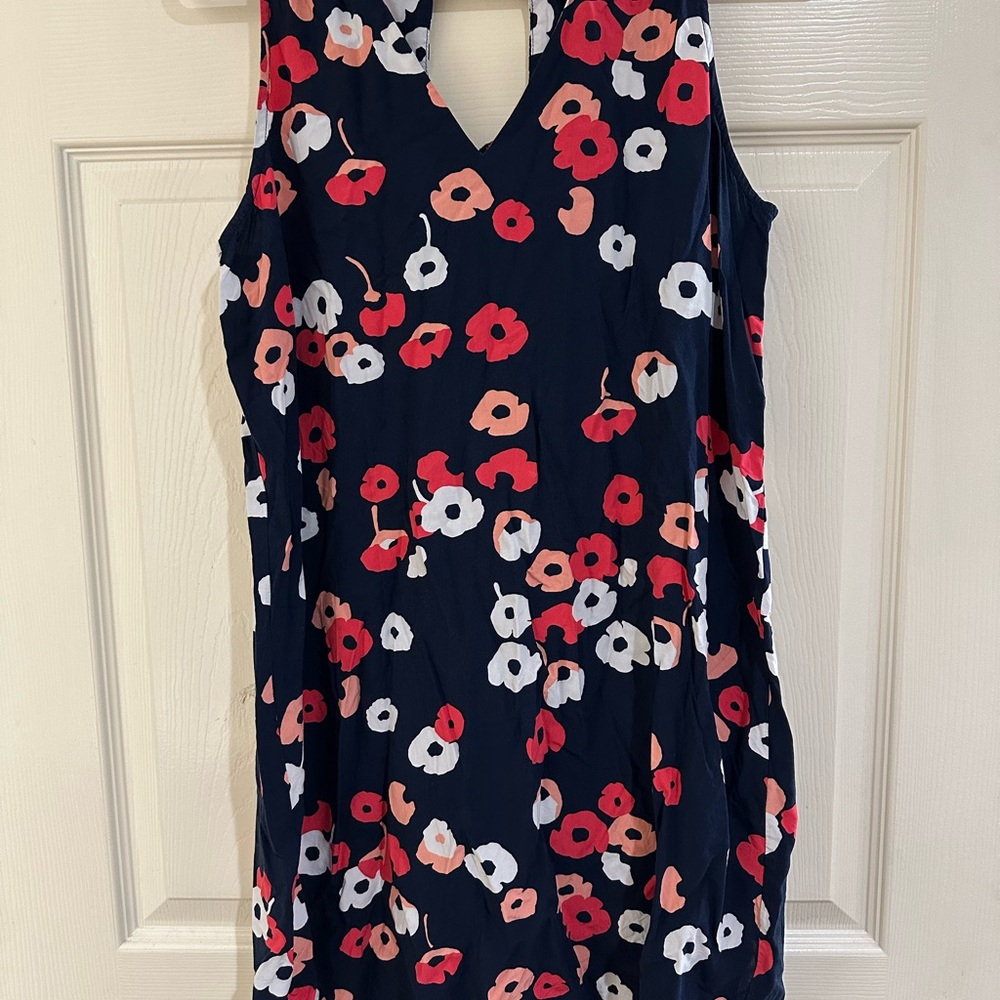 GAP Floral Dress - Navy with Red, Pink, and White